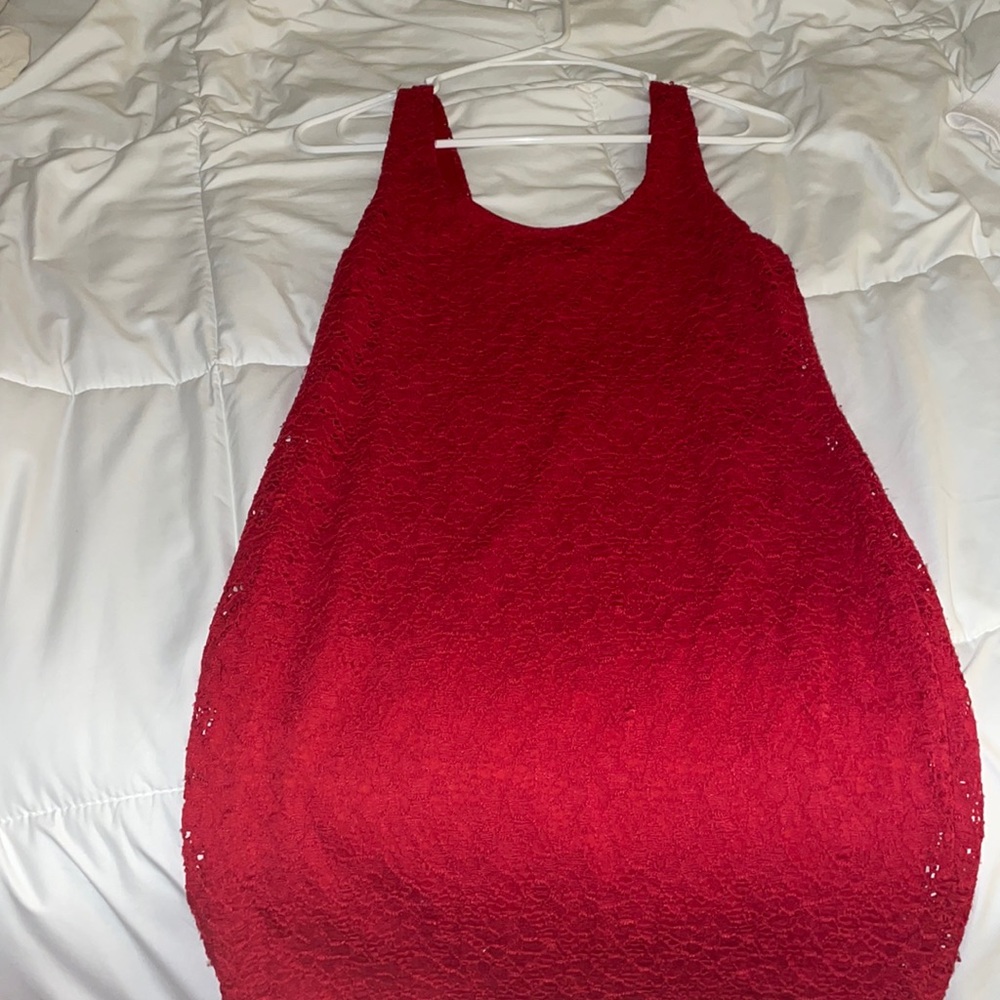 red dress